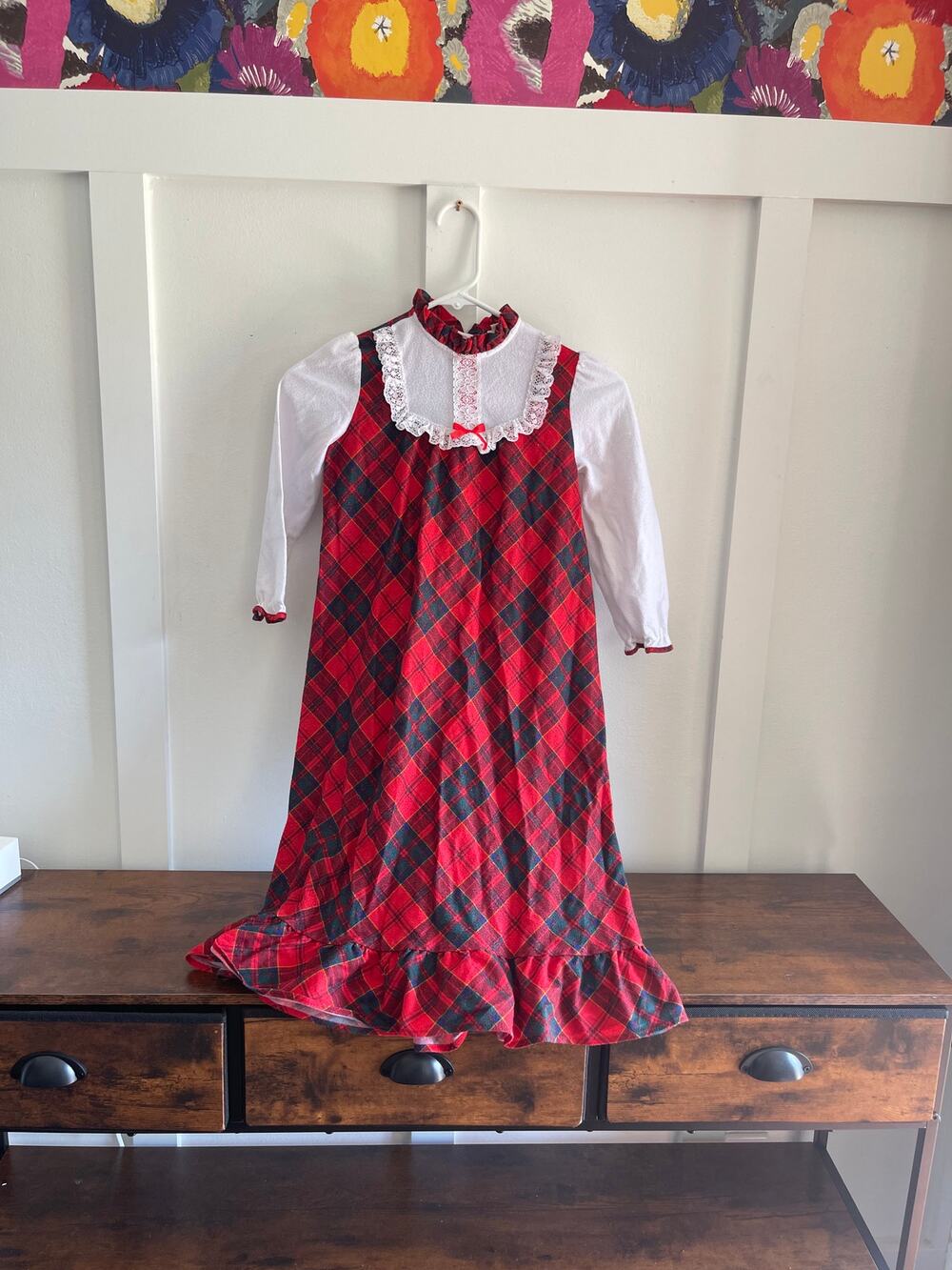 Vintage girls 6 pajama dress